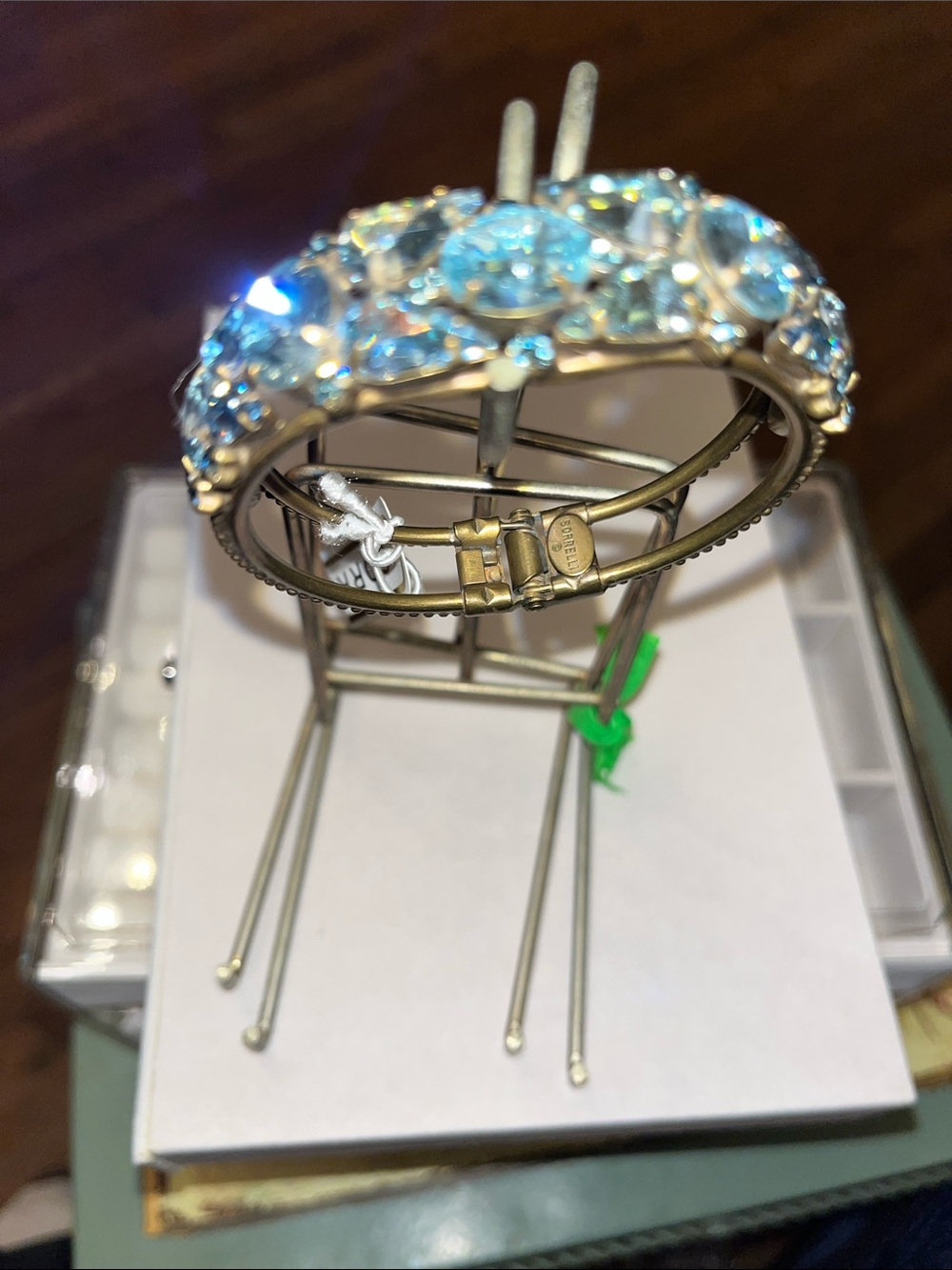 Sorrelli Light Blue Crystal Stretch Bracelet - Picture 9 of 9